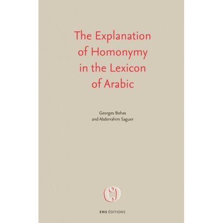 The Explanation of Homonymy in the Lexicon of Arabic