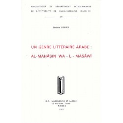 Un genre littérraire arabe: al-mahasin wa-l-masawi